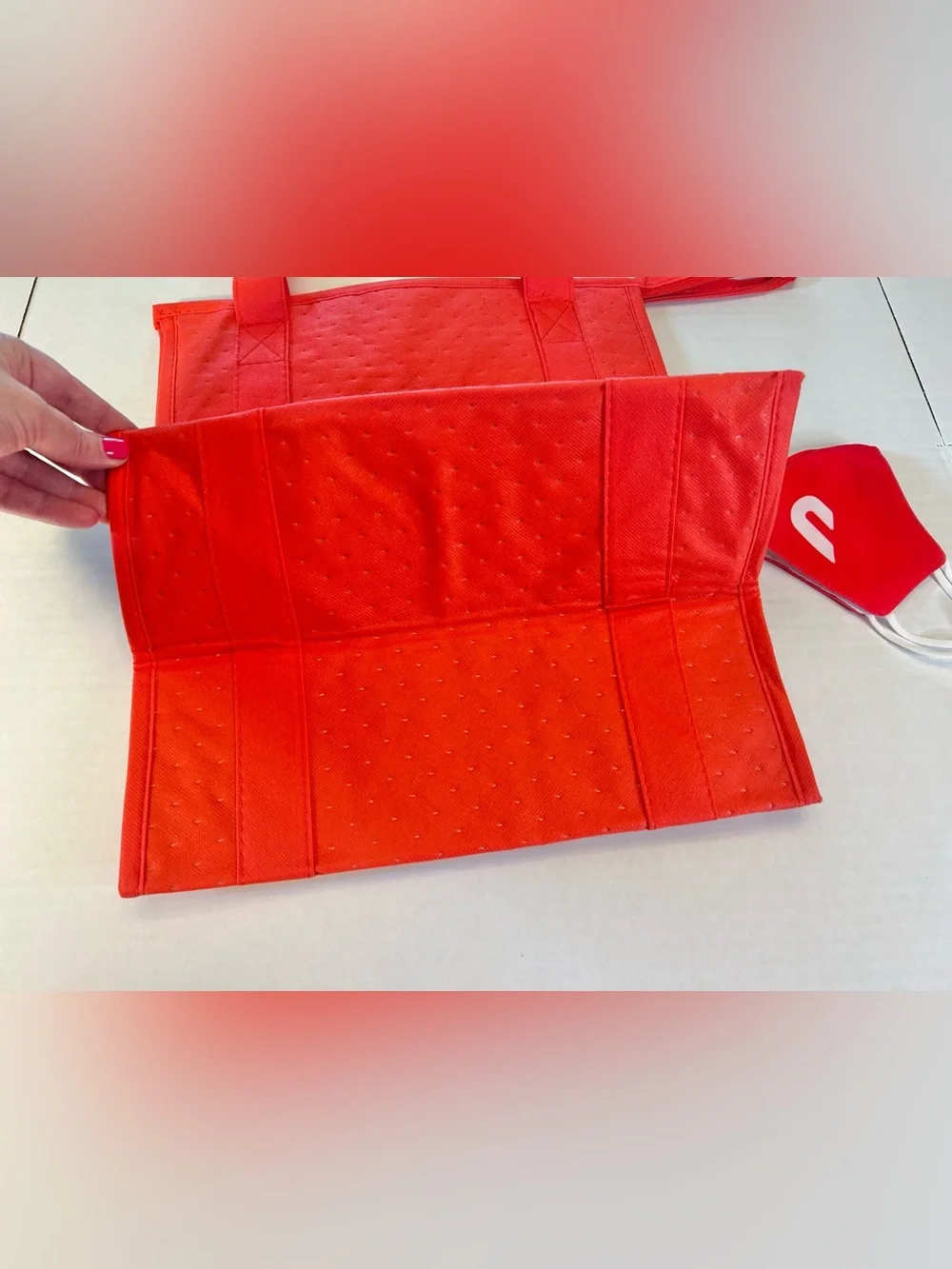 DoorDash Red Insulated Delivery Bag Thermal Tote Food Grocery Hot Cold